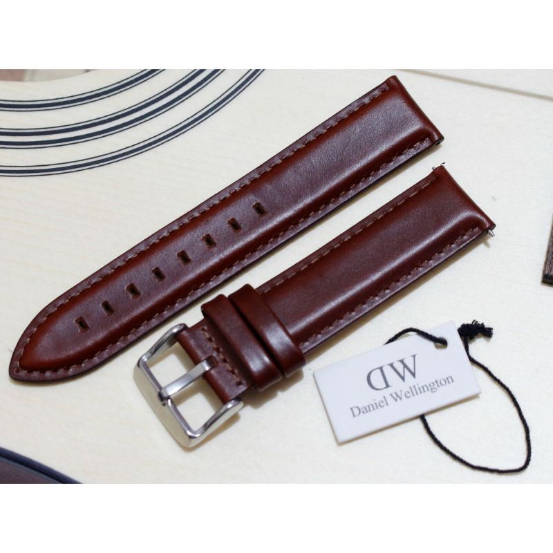 STRAP DW KULIT LEATHER ORI  - TALI JAM TANGAN
