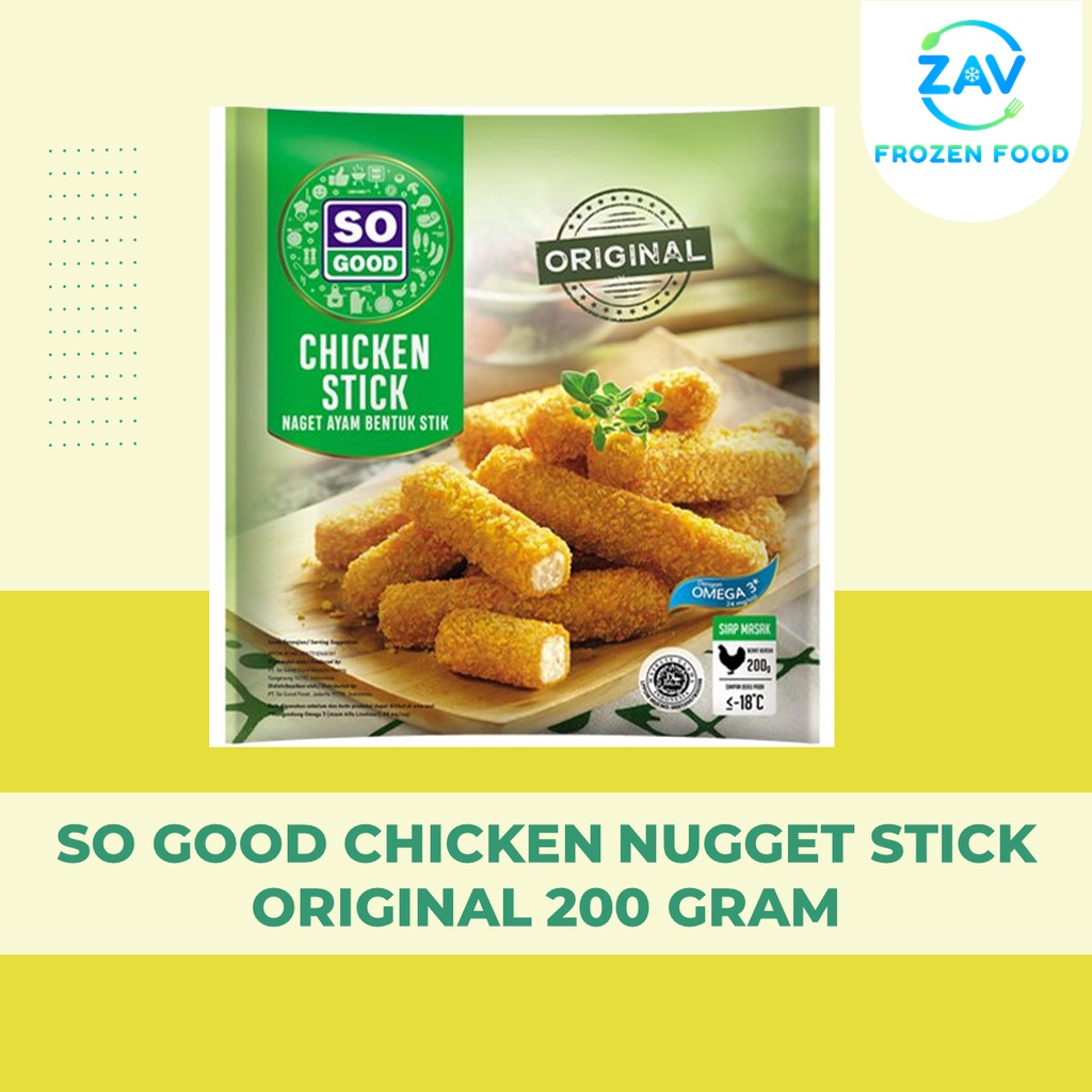 

SO GOOD CHICKEN NUGGET STICK ORIGINAL 200 GRAM