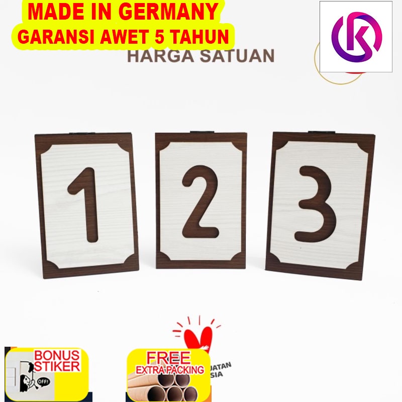 

Murah Signage Cafe Kayu - NOMOR MEJA KAYU MINI - Standing Sign Meja Resto
