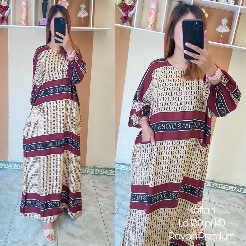 KAFTAN DASTER SEMATA KAKI DASTER KEKINIAN MURAH HOMEY DRESS BATWING DASTER JUMBO RAYON