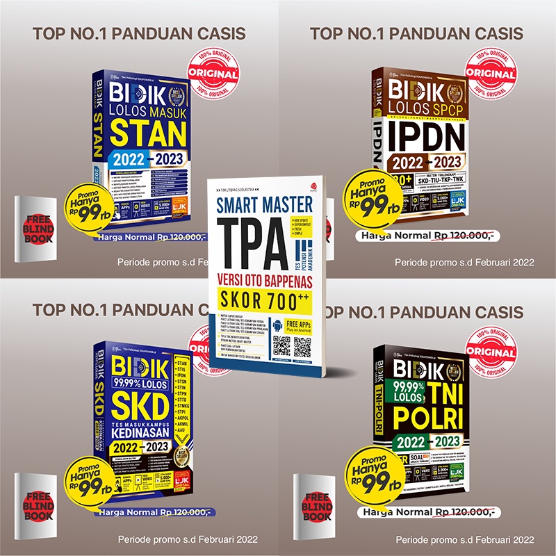 Buku TNI Polri 2022 - 2023 Bidik 99,99% Lolos Masuk Kampus Kedinasan & TNI Polri 2022 - 2023 ORI
