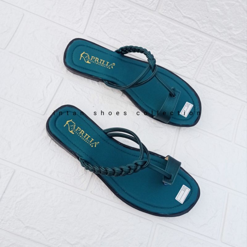 Sandal anyam LS-001/sendal kepang/sandal slip on/sandal teplek/sandal jepit wanita/sandal terbaru