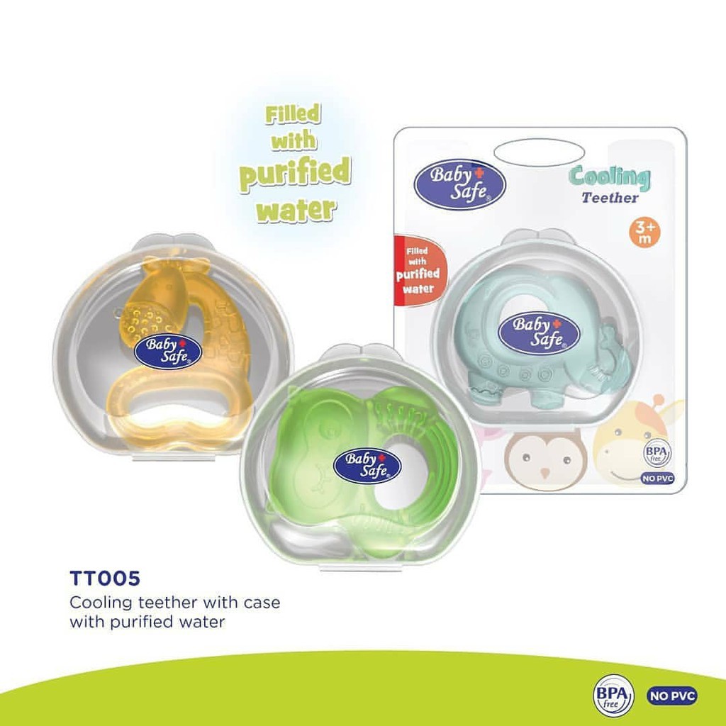 Baby Safe Cooling Teether With Case TT005 - Mainan Gigitan Gigi Bayi