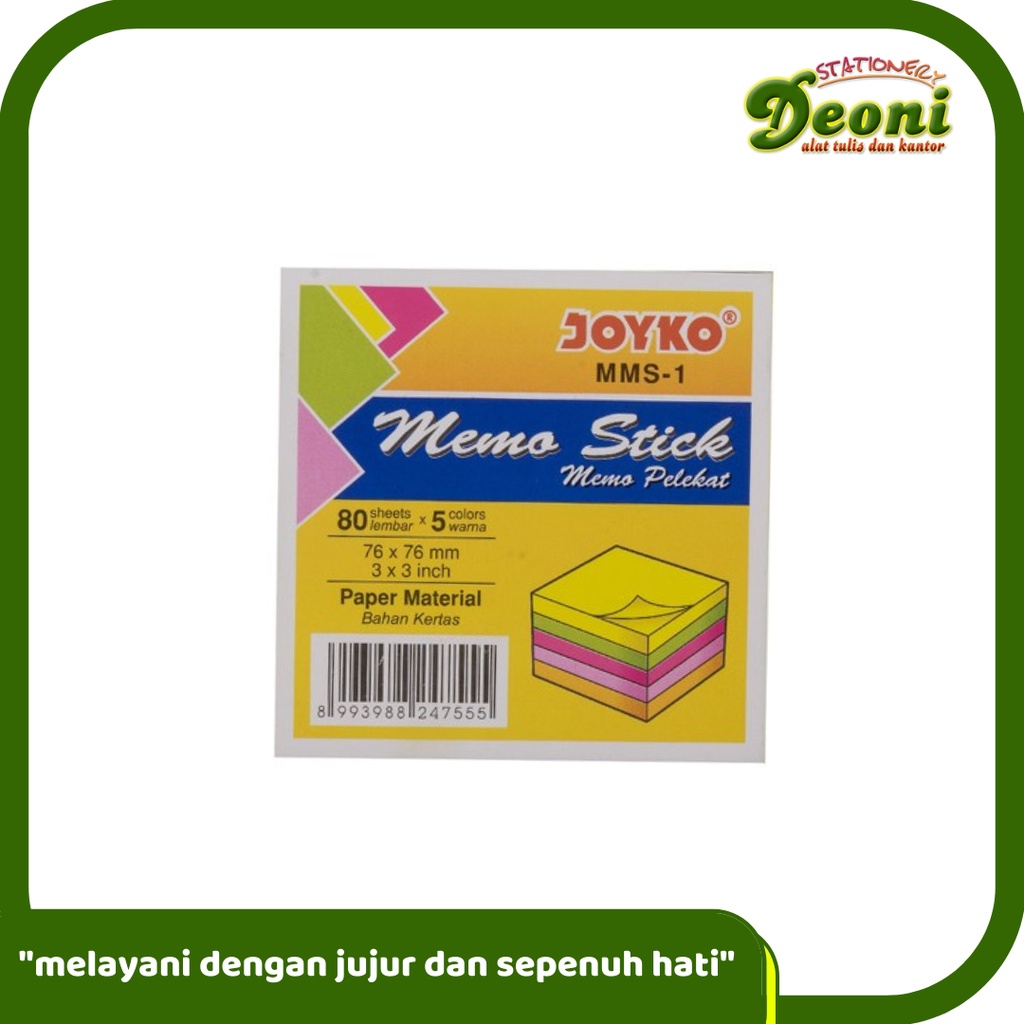 

JOYKO MMS-1 Memo Stick Sticky Note Kertas Memo Tempel