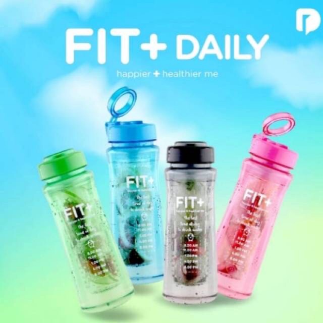 Water bottle | Botol minum / anak plastik Infuse water Fit Daily 700ml