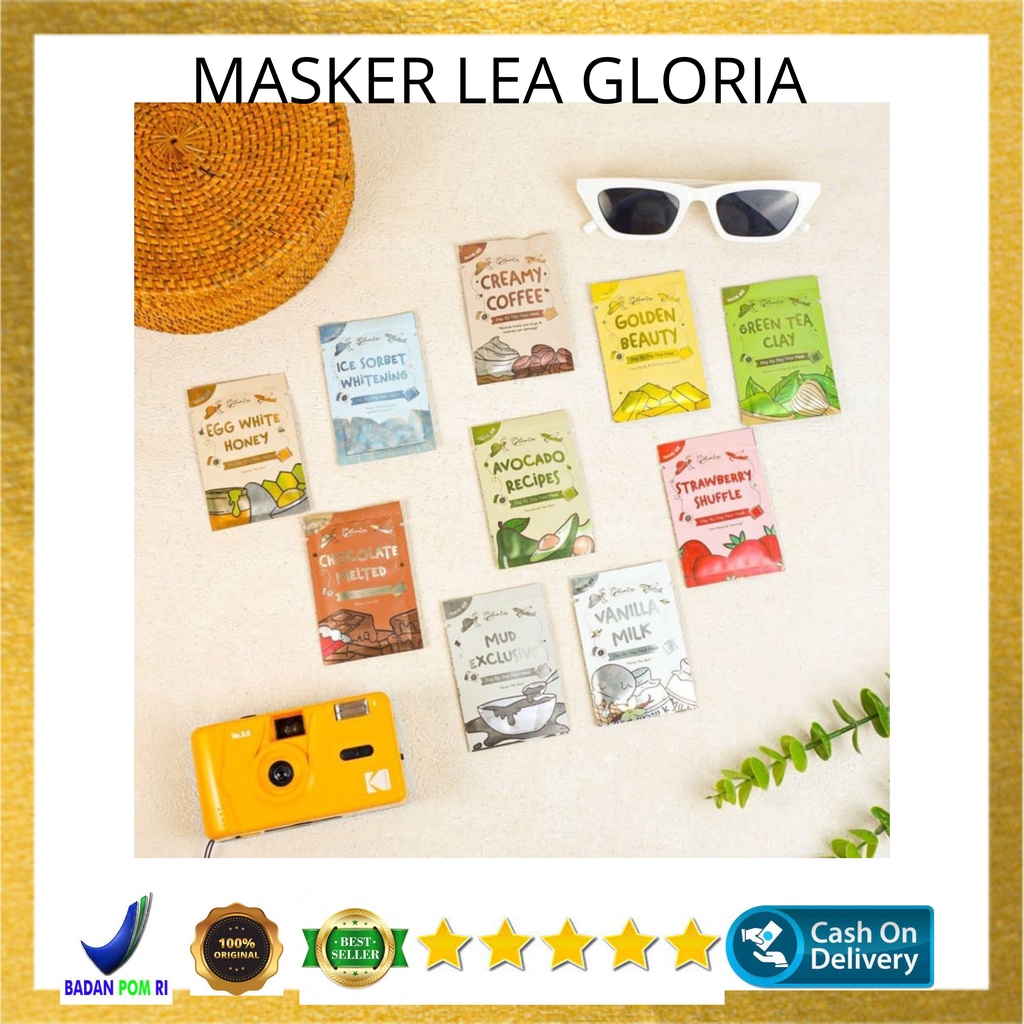 [MASKER] BPOM MASKER WAJAH 10GR BY LEA GLORIA / FACE MASK LEA / MASKER WAJAH LEA / FACEMASK BEST SELLER