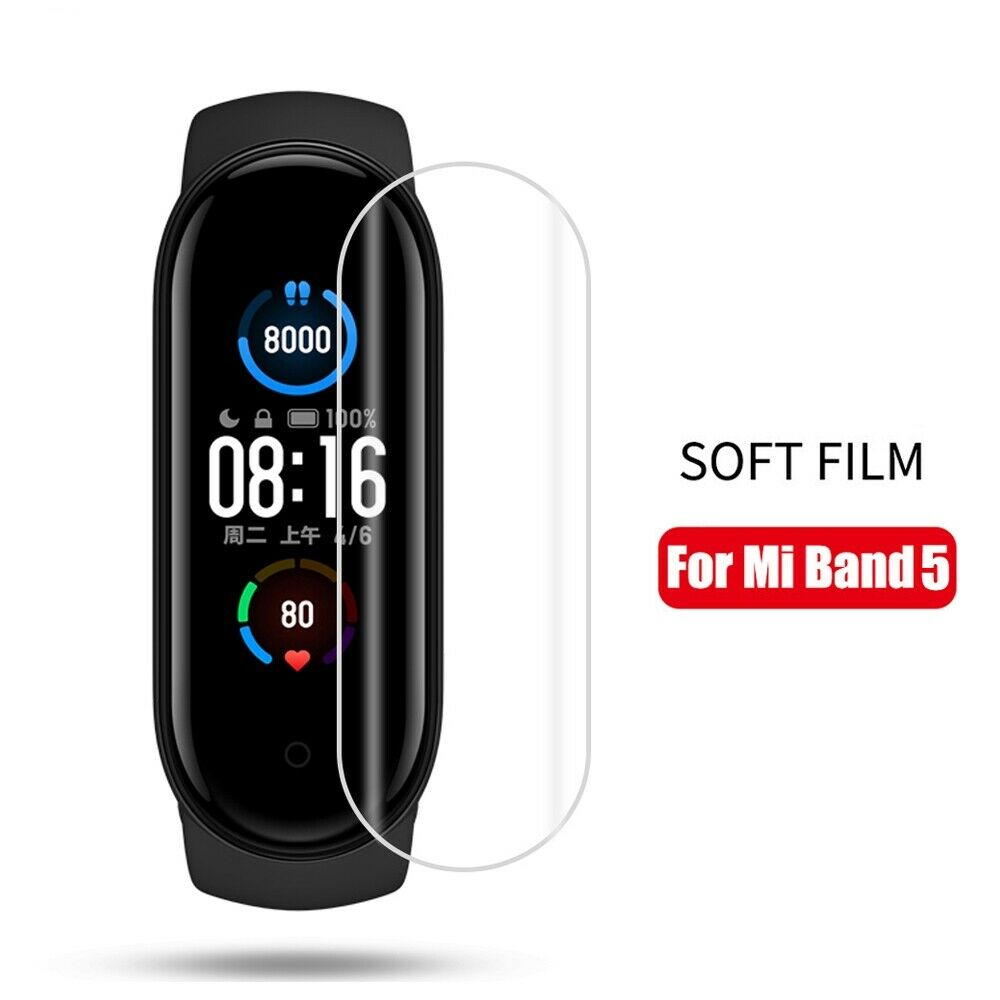 3Pcs Screen Protector for Xiaomi Mi Band  5 Hydrogel Film HD Soft TPU Protective Film for Xiaomi Band5 NFC