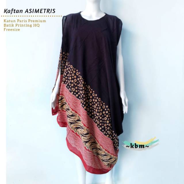 Kaftan paris asimetris ori Kbm solo