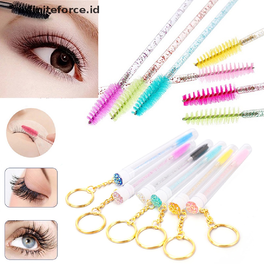 Infiniteforce.id Brush Spoolie Alis / Bulu Mata Anti Debu Untuk Makeup / Kosmetik Wanita