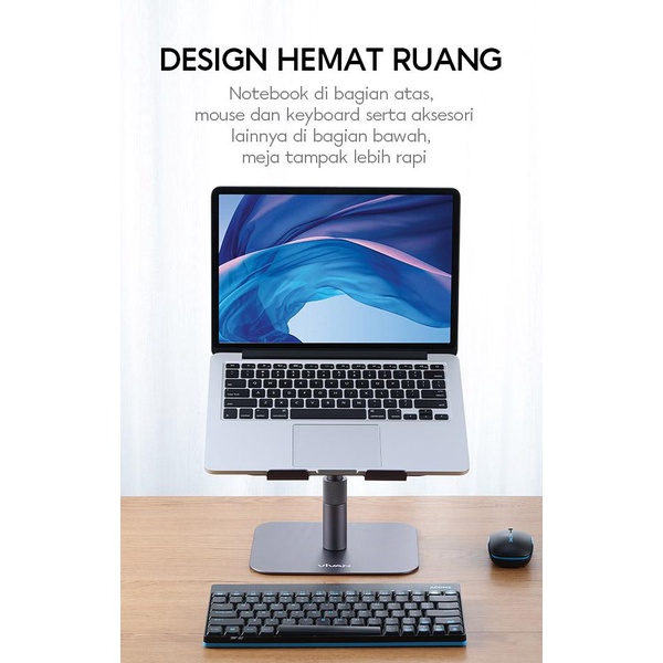 VIVAN VLS03 LAPTOP STAND HOLDER LIFTABLE FOLDABLE TEMPAT DUDUKAN ALAS MEJA MACBOOK IPAD