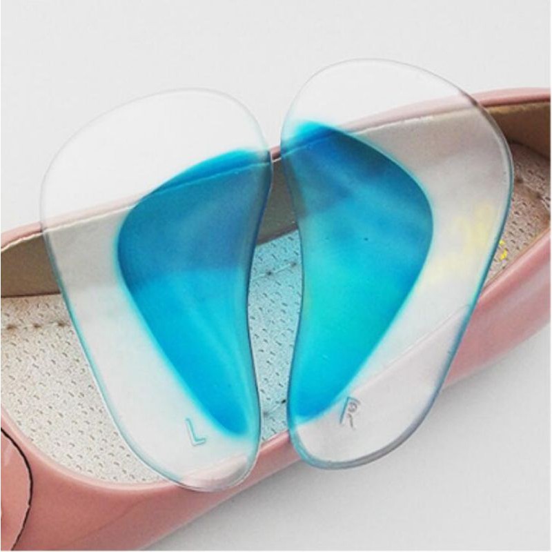 Insole Flat Foot Corrector Support Gel Silicone Gel Kaki Gel Sepatu