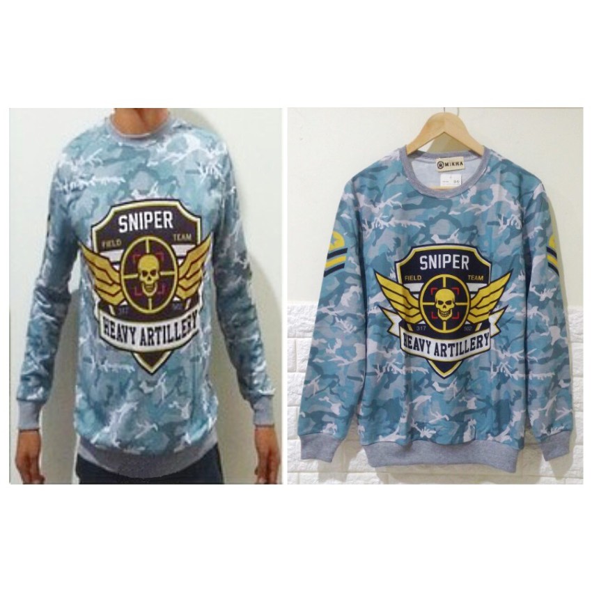 Sweater Pria Lengan Panjang Army Sniper - SWLN27