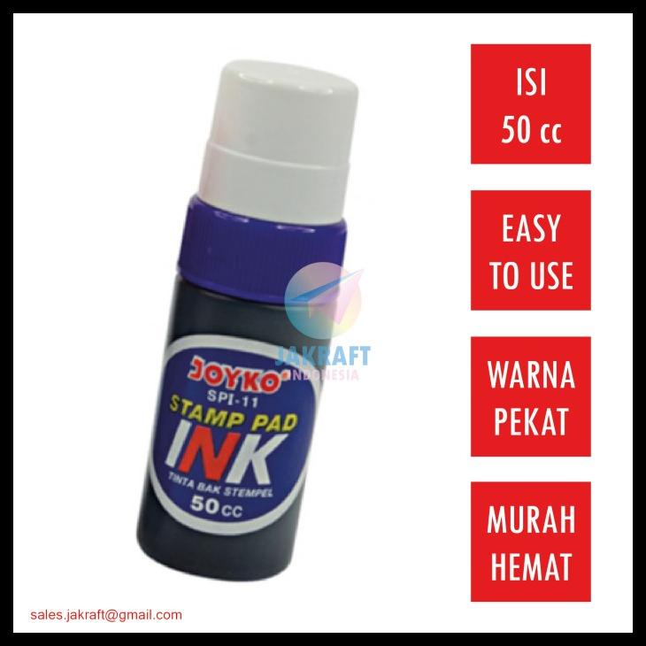 

Tinta Refill Bak Stempel (Biru) 50 Cc Joyko Spi-12 Stamp Pad Ink Kode 239