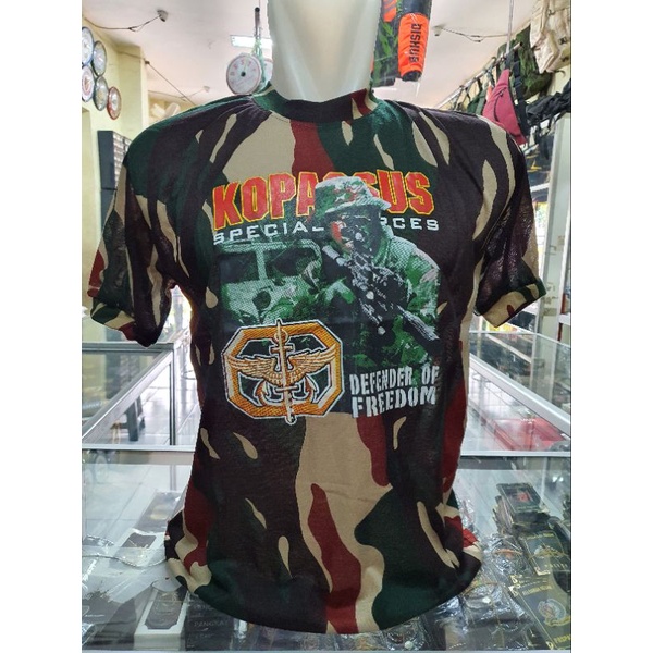 kaos loreng KOPASSUS besar | kaos oblong loreng KOPASSUS  | kaos dalam loreng KOPASSUS