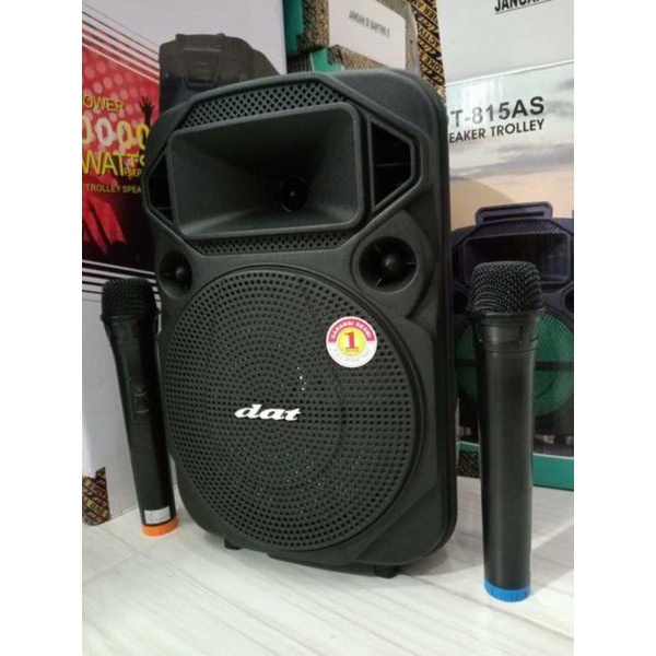 Speaker Bluetooth 8 Inch DAT DT 820QD Portable Radio USB Free 2 Mic Wireless Speaker Karaoke-2
