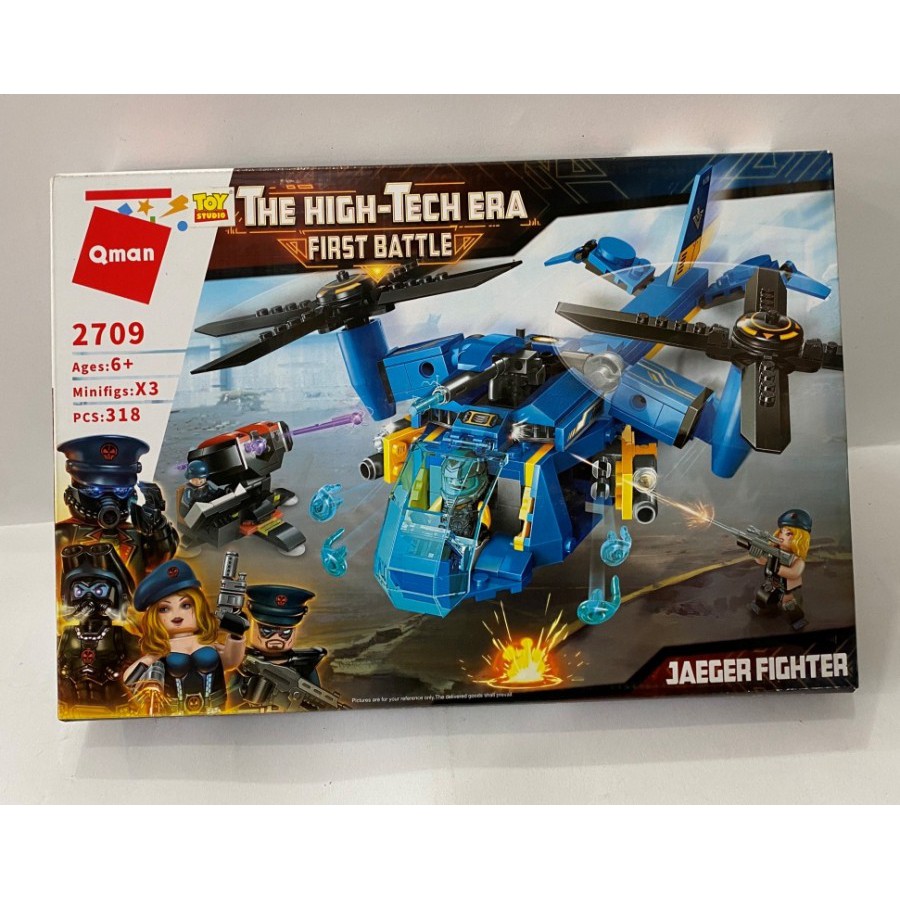 Bricks Lego Block Qman High Tech Era First Battle Jaeger Fighter 2709