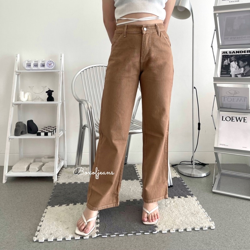 Boxofjeans - AE-RI 애리 Loose Jeans - MOCCA