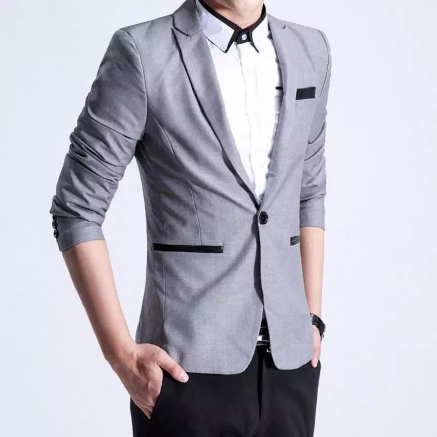 BLAZER PRIA SLIMFIT KERJA KANTOR - BLAZER SEMI FORMAL PRIA MAXGREY SUPER GIO ORIGINAL NIKAYU