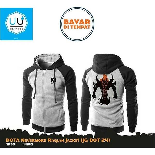 Aduuh co Jaket sweater Games Dota 2 Dota Freefire Booyah Jaket Swater Hoodie Sablon Evos Esport Hood