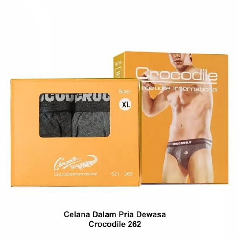 PROMO 1 BOX ISI 2pcs CELANA DALAM PRIA DEWASA/ CELANA DALAM CROCODILE