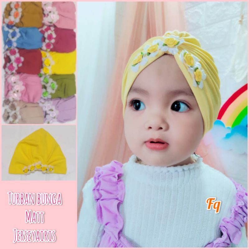 {COD TERMURAH} CIPUT TURBAN BAYI ANAK MOTIF BUNGA