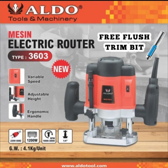 Mesin Router Electric ALDO 3603 Mesin Profil Listrik