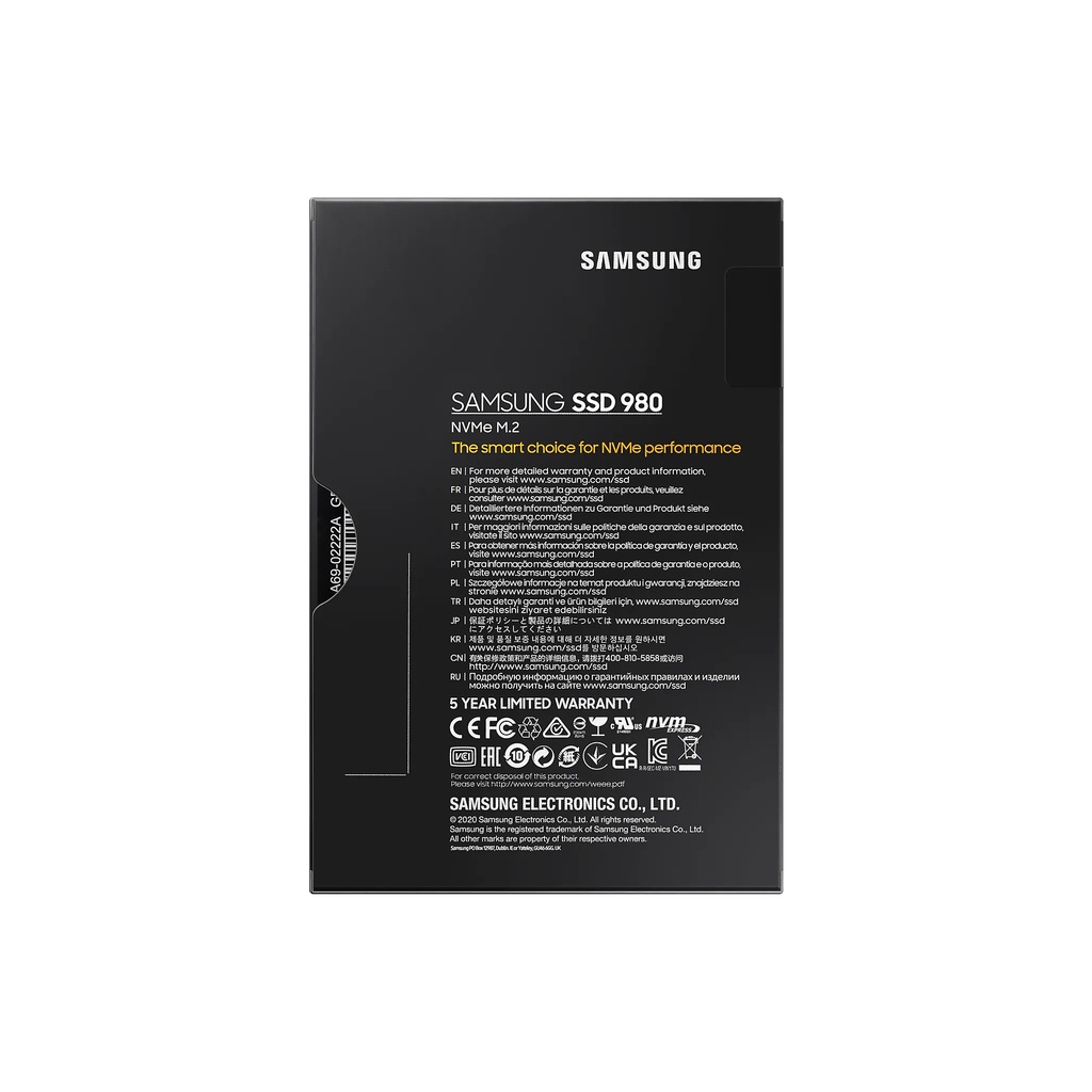 Samsung SSD 980 M.2 PCIe Gen3 x4 500GB SSD 500GB