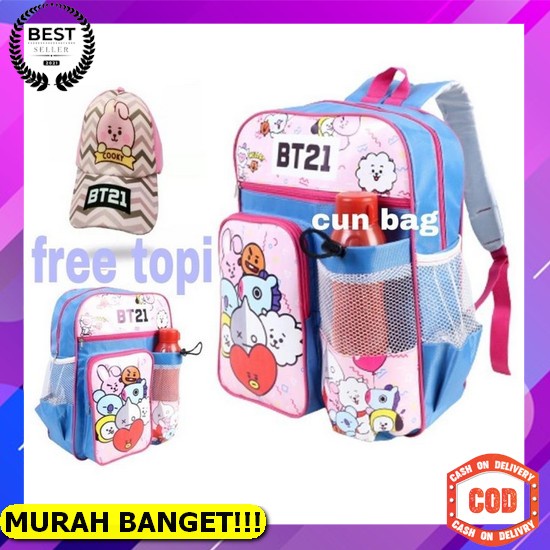 Tas Anak Karakter Sekolah Perempuan ( Tribisa Cod ) Bts Dua Kali Exo Monsta X Kpop Got7 Little Pony 