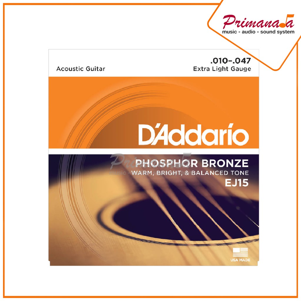 Senar Gitar Akustik Daddario EJ15 Dadario EJ-15 Accoustic Guitar D'Addario Original