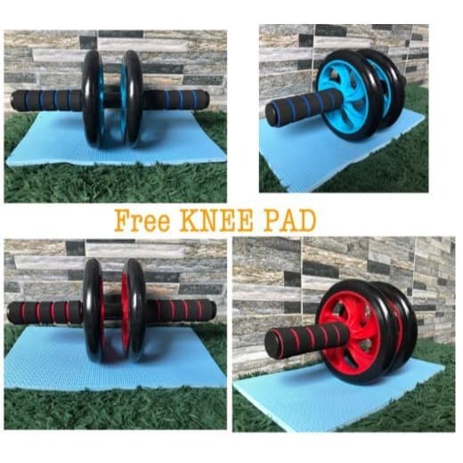 AB whell Roller Abdomen (Termurah) Free ( Matras Lutut) Roller fitness 2 roda