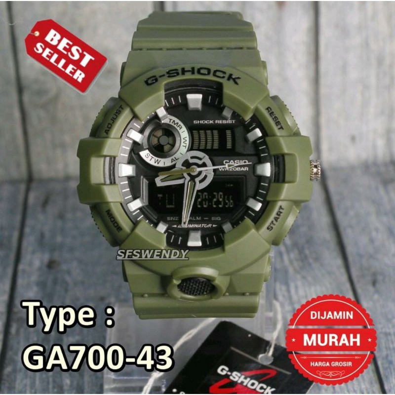 Jam Tangan GA700 Jam Tangan_G_Shock_Jam Tangan Water Resist_G_Shock_Jam Tangan Pria