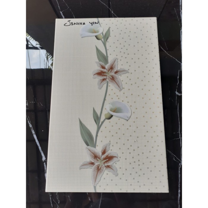 KERAMIK DINDING 25X40 JENIVA YELLOW GLOSSY - ROSALIA