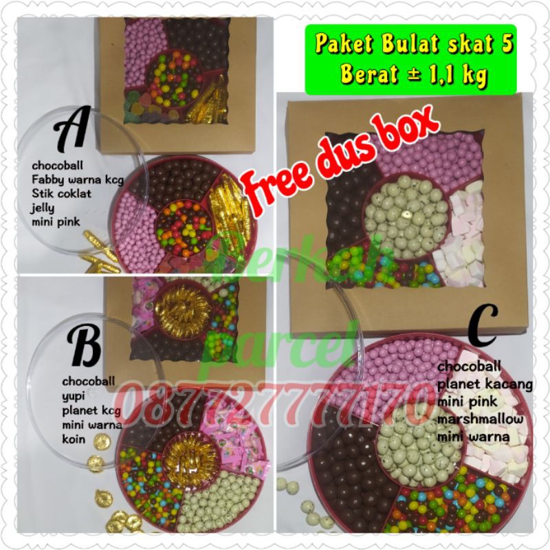 

Toples bulat paket coklat lagie 5 skat