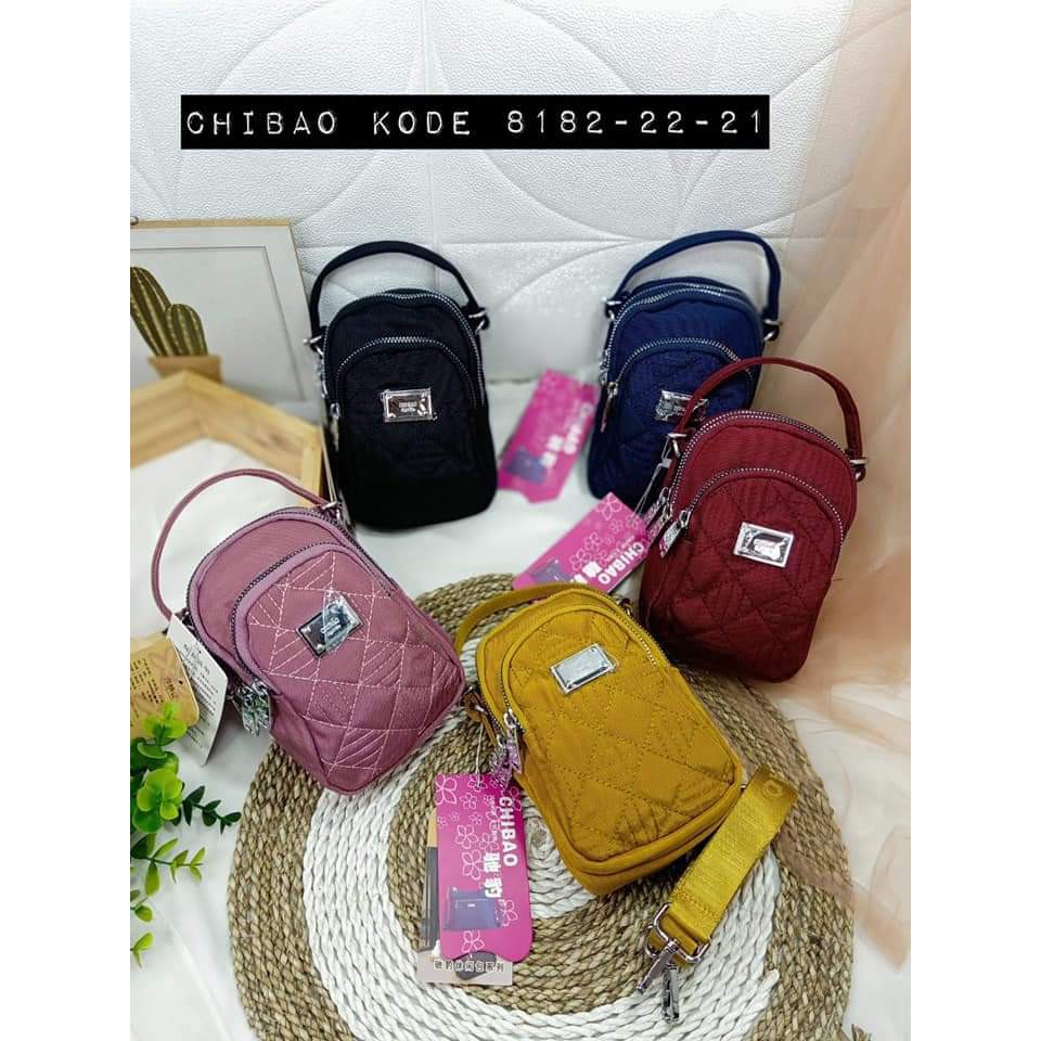 Tas selempang wanita Tas Wanita Tas Chibao 8182-22-21 bahan kanvas. Chibao Best Seller Chibao Mini Tas Chibao Mini Terbaru Bisa bayar ditempat.