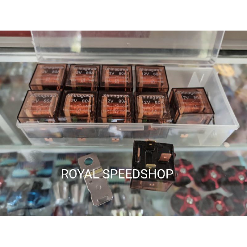 Relay kaki 4 Transparan 12v relay lampu relay klakson kaki 4