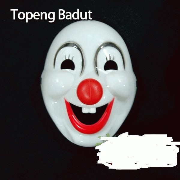 topeng badut  plastik