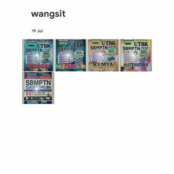 Preloved - BUKU SBMPTN WANGSIT IPA BIOLOGI SAINTEK TPS BAHASA 2022 2021 2020