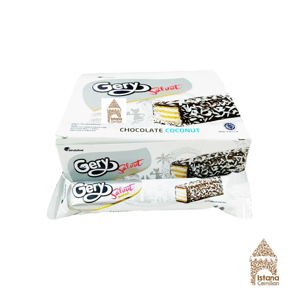 Gery Saluut Wafer Chocolate Coconut BOX (isi 12 pcs)