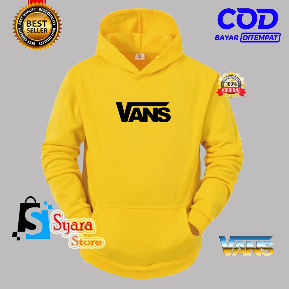 Bisa COD / Hoodie "VANS" Hitam / Jaket Hoodie Distro / Jaket Tebal / Jaket Sweater / Jaket Musim Din