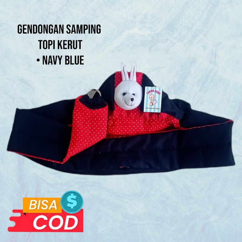 gendongan bayi topi kerut