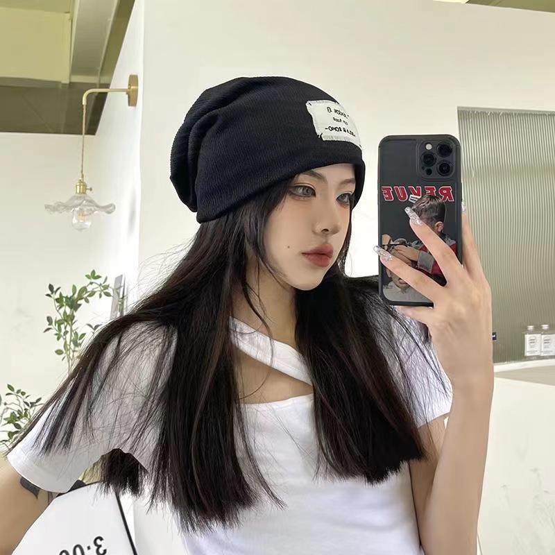 Topi beanie Rajut Panjang Gaya Korea Kasual Untuk Wanita