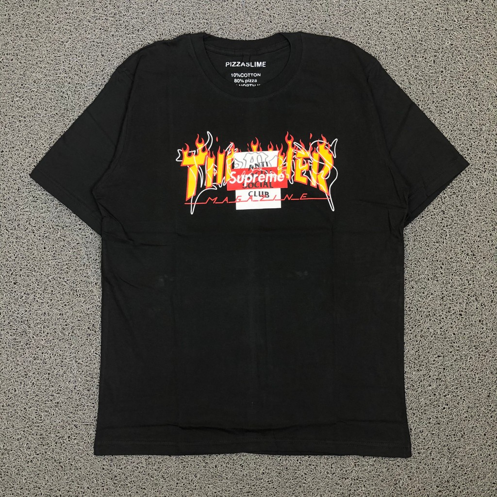 KAOS THRASHER PIZZASLIME X ASSC X SUPREME X OFFWHITE PREMIUM MIRROR PIZZA SLIME
