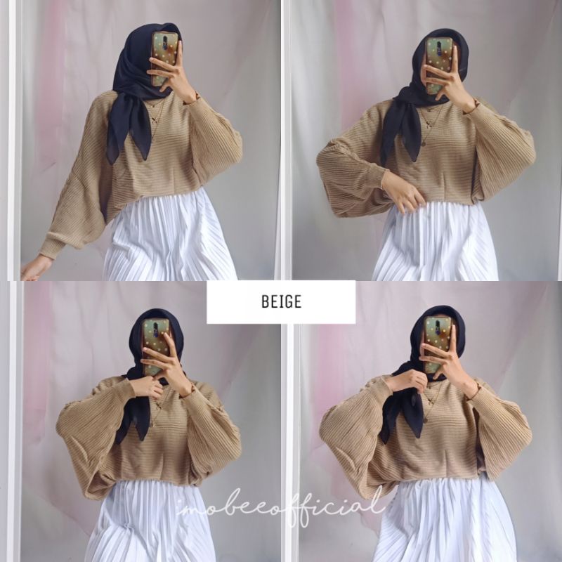 KNIT BATWING OVERSIZE // RAJUT BATWING LASPERAL // SWEATER RAJUT KALONG