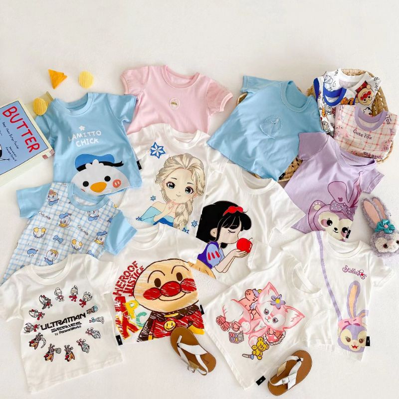 kaos set2 import 1314 anak perempuan