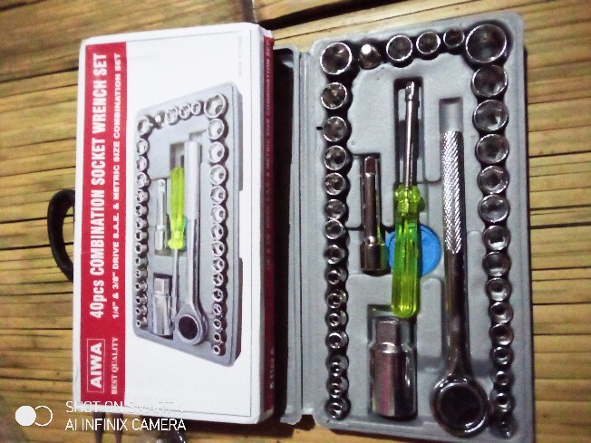 Kunci Aiwa 40in1 Kunci Shock Satu Set Komplit Original