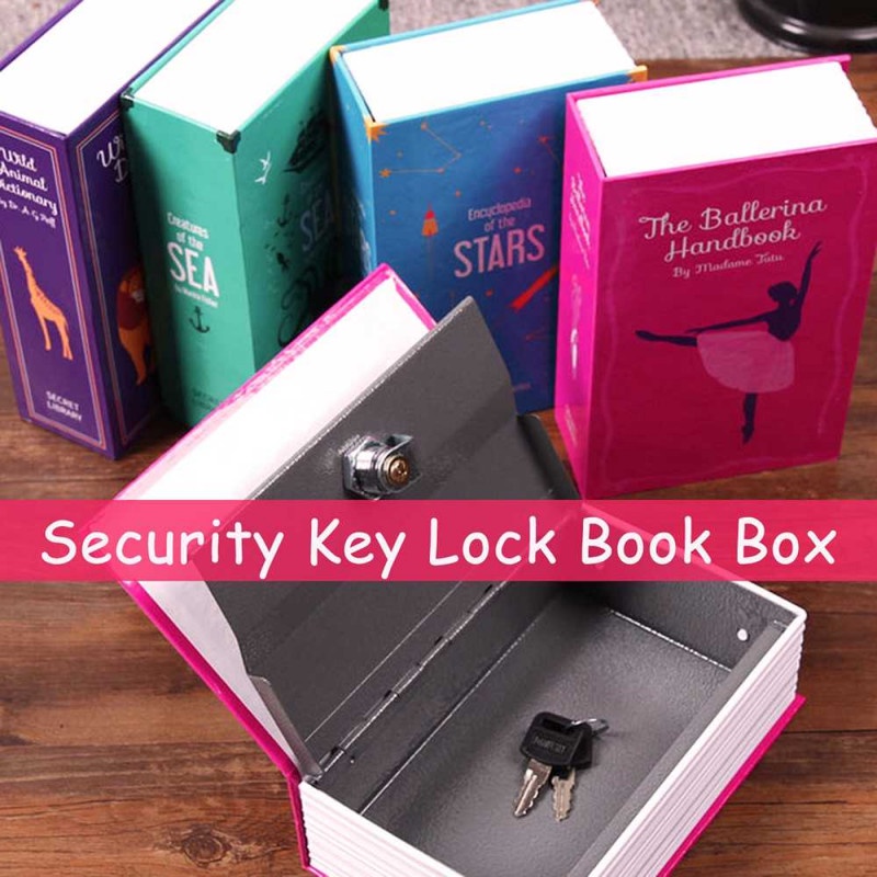 Safety Box Kotak Penyimpanan Brankas Buku Colorful Hidden Storage