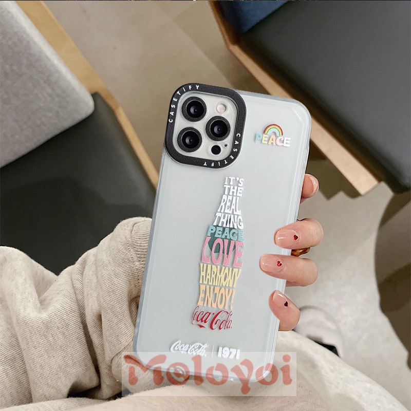 Soft Case Tpu Motif Coca Cola Untuk iPhone 6 6s plus 7plus 8plus 13 11 12 pro Max X XR XS Max SE 2020