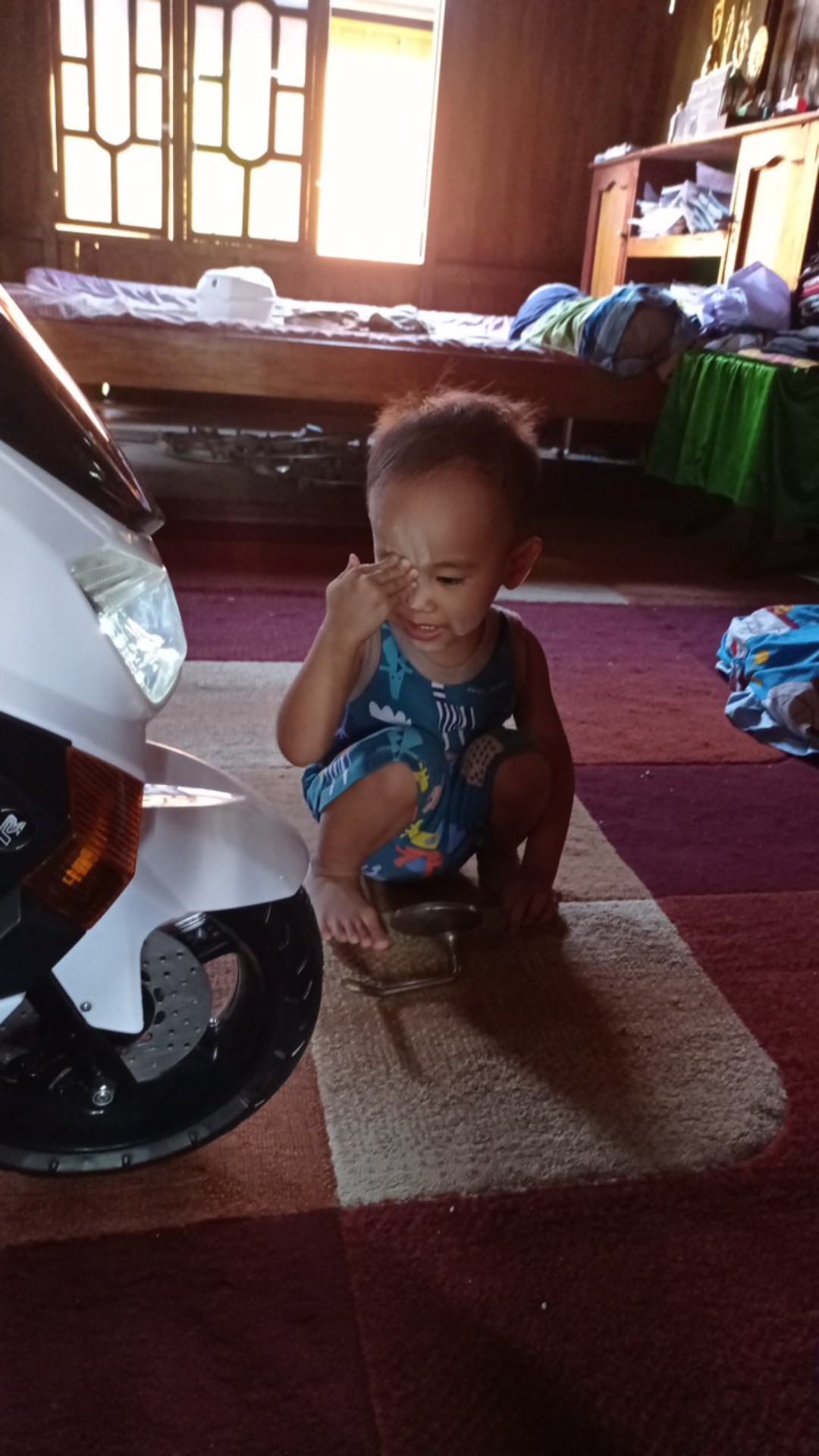 Kemeja Hem Pendek Batik Anak Cowok Laki Laki Motif Ulir 2-12 Tahun Baju Batik Anak Motif Modis Murah