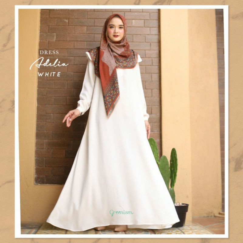 Adelia Dress broken white M by Greenism