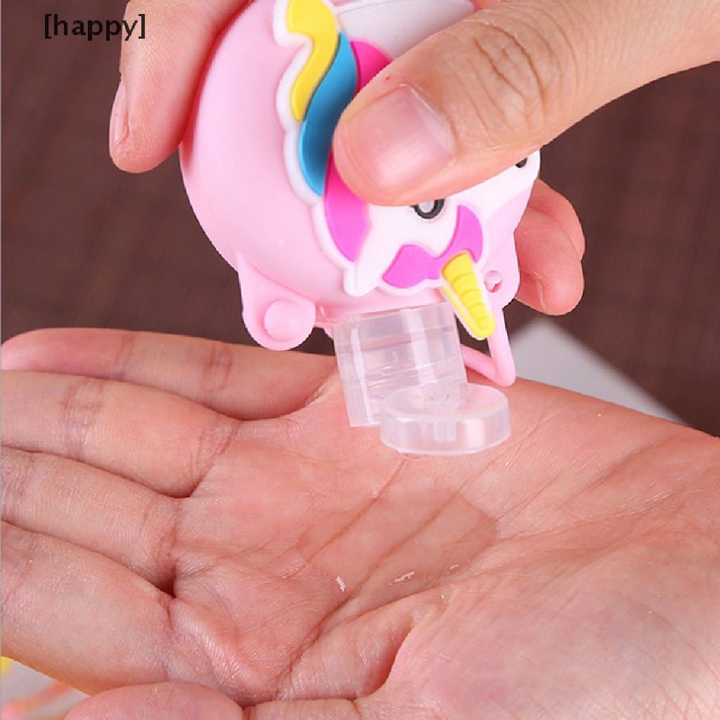 Botol Kosong Bentuk Bulat Motif Kartun Ukuran 30ml Untuk Hand Sanitizer Lotion